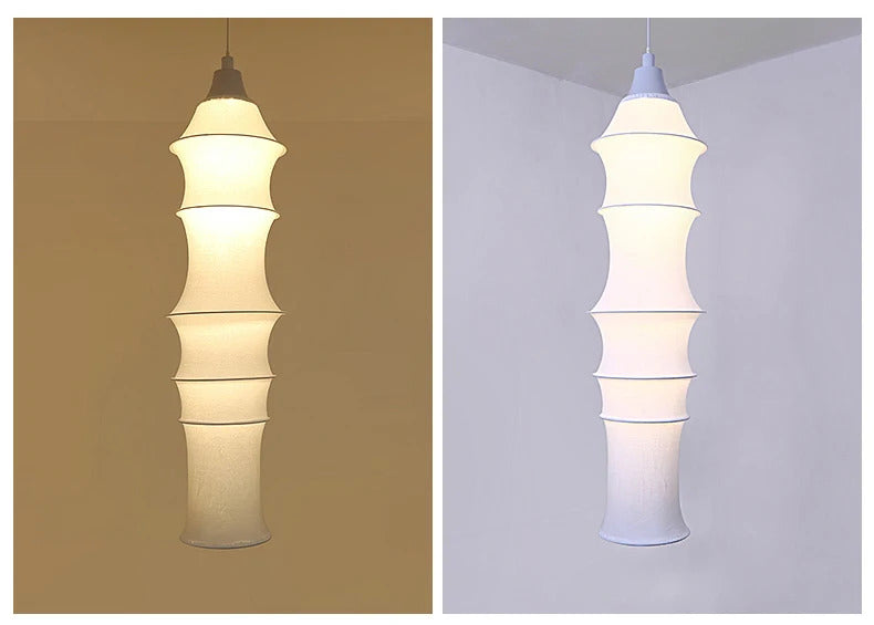 Nordic Minimalist Fabric Wabi Sabi Led Pendant Lights Bedroom Corner Bedside Lamp