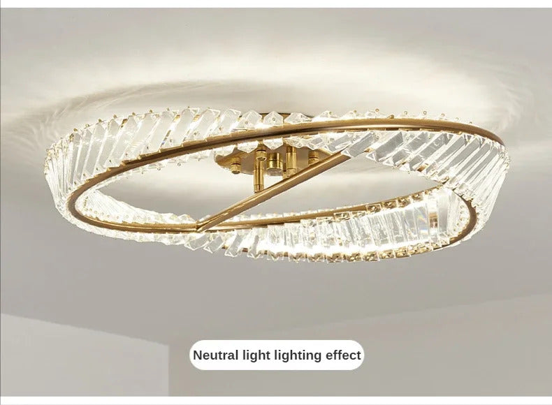 Luxury Crystal Ceiling Lamp Living Room Bedroom Lamp