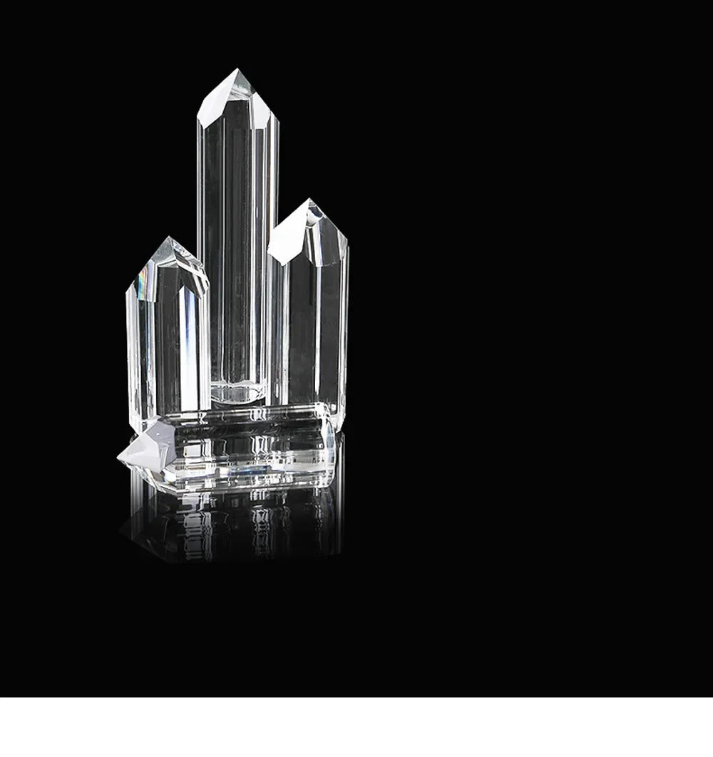 Modern Luxury Crystal Ring chandeliers Round black golden pendant lamp LED hanging light