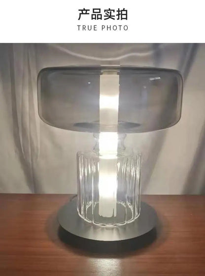 Living room designer desk lamp Nordic minimalist personality creative glass internet celebrity art bedside bedroom desk lamp