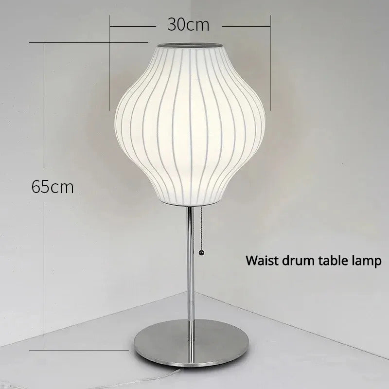 Nelson bubble table lamp wabi sabi white Silk floor light Danish designer Living Room Sofa Side Bedroom Bedside Led Standing Lam