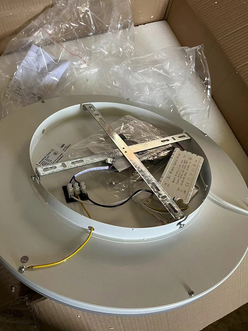 Modern LED Ceiling Fan Light Remote Dimming 6 Levels Silent Living Room lighting