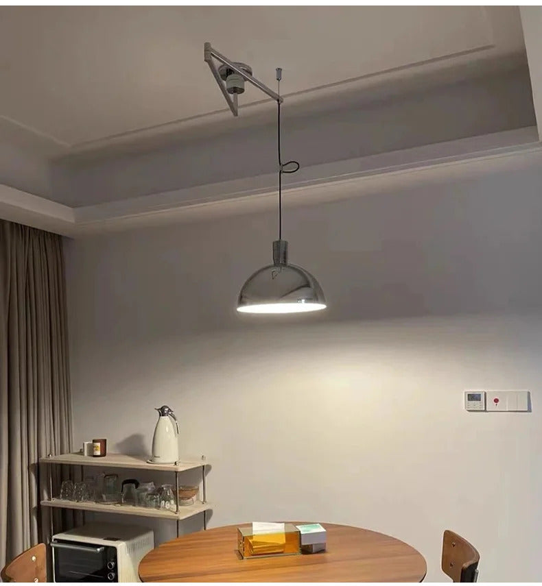 Bauhaus Telescoping Pendant Light Nordic Rocker Arm Movable swing hanging Lamps