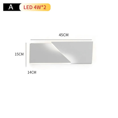 Outdoor Waterproof wall lamp Creativity 3D Model Led Sconce lights Square Wall lighting