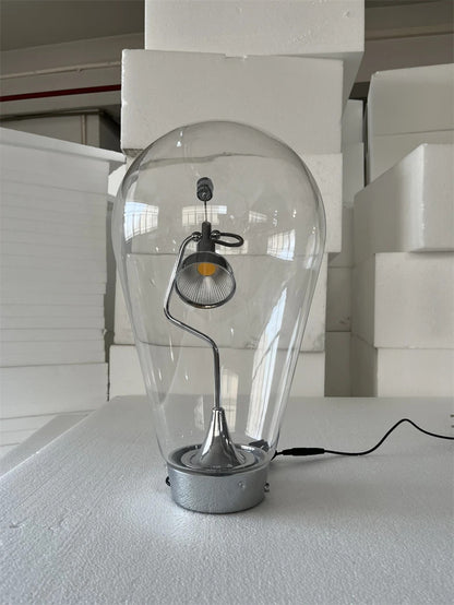 Italian Vintage Dimmable Table Lamp Rotary Glass Desk Light