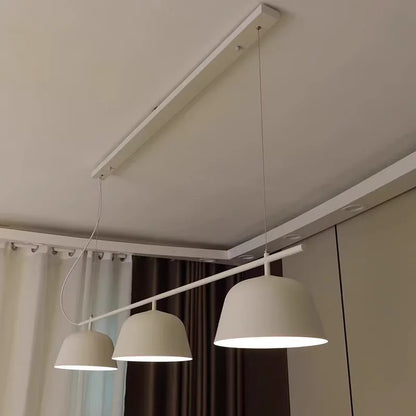 Danish designer Ambit rail pendant lamp Nordic black 3 heads long chandelier