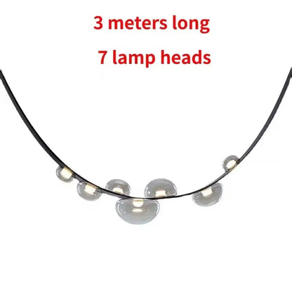 Italian Designer Loft Chandelier Luxury Leather Hanging Pendent Light