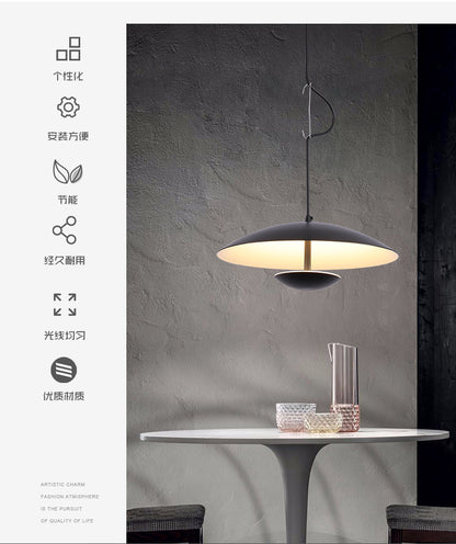 Nordic Design Led Pendant Lights Wood Grain Black For Dining Table Room Kitchen Hanging Lamp Fixture Home Decor Lighting Lusters