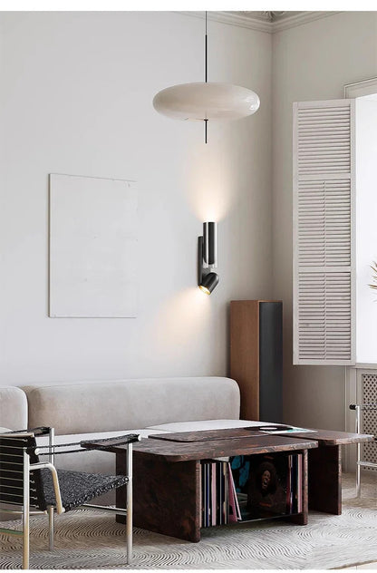 Bauhaus Italian wall lamp Modern minimalist Adjustable angle bedside night light