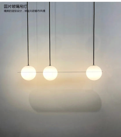 Laurent Collection Nordic glass ball pendant light art led geometric lamp