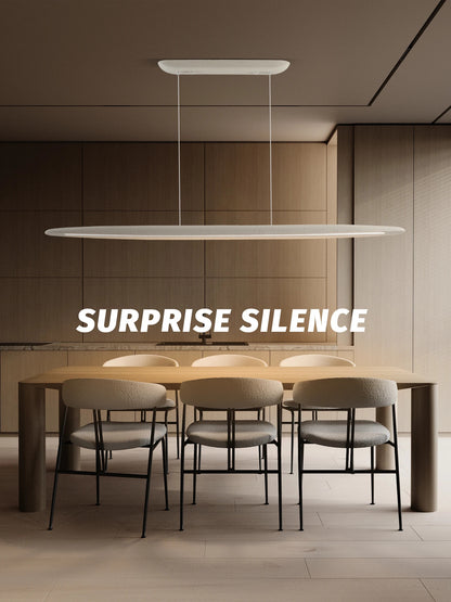 Minimalist Long Strip Wabi Sabi Dining Room Pendant Lamp Tea Bar Cafe LED Ceiling Chandelier
