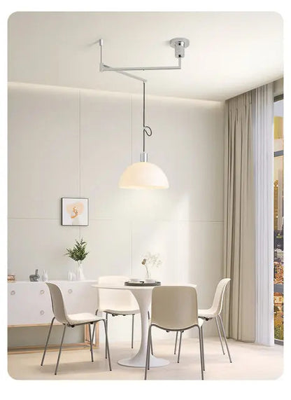 Bauhaus Telescoping Pendant Light Nordic Rocker Arm Movable swing hanging Lamps