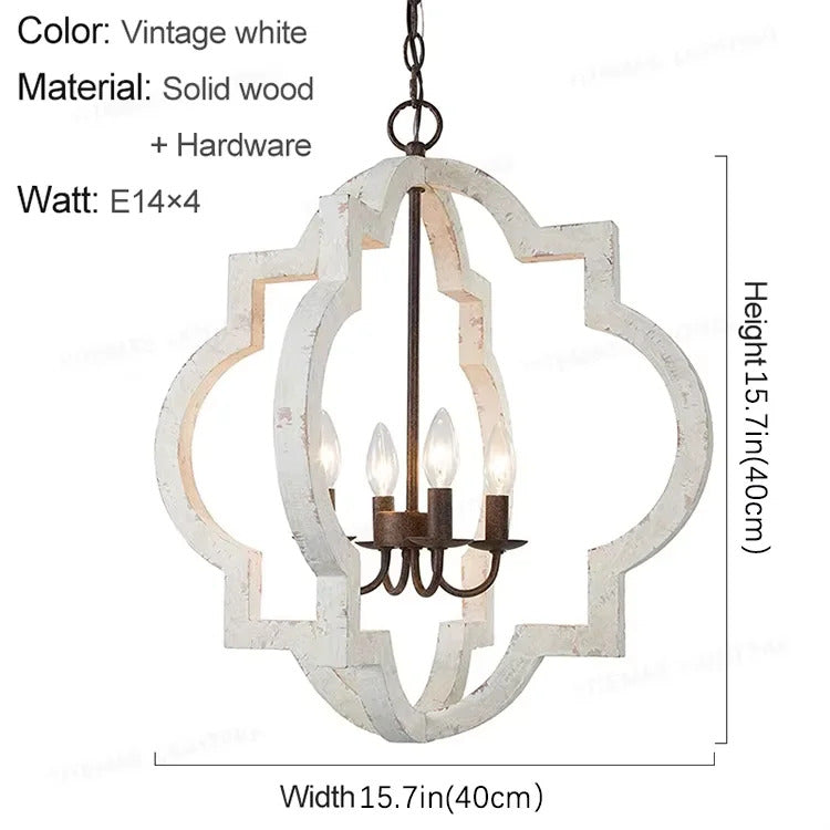 American Vintage Wrought Iron Gold Chandelier Nordic Design Living Room Pendant Lamp