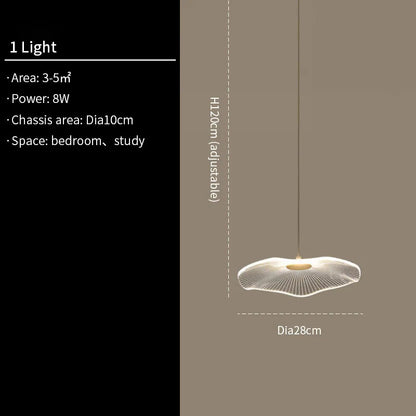 Nordic chandelier Leaf lotus chandelier of petals restaurant creative living room