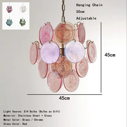 Camisa Murano Chandelier Designer hanging dining room lights