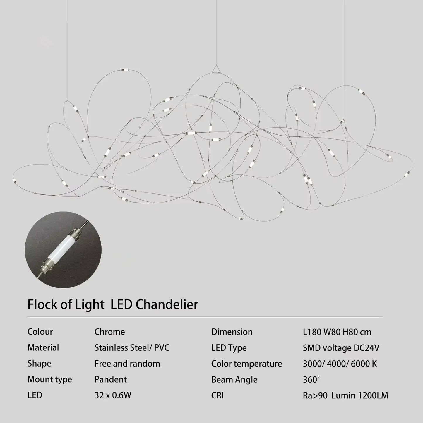 Moooi Flock firefly chandelier luxury hanging dining room lights