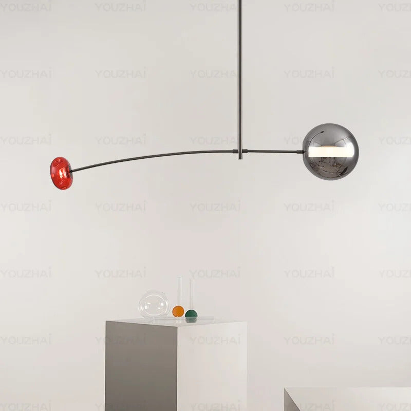 Nordic Art Magic Bean Pendant Lamp Modern Glass Chandelier