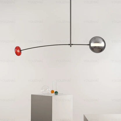 Nordic Art Magic Bean Pendant Lamp Modern Glass Chandelier