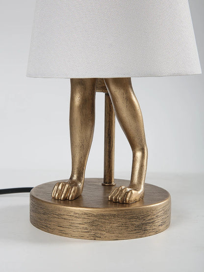 Nordic LED rabbit table lamp Designer resin rabbit desk lamp for study bedroom children's room reading led light bedside lamp