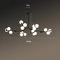 Nordic tree branch ball chandelier Modern white glass ball Led Pendant lights