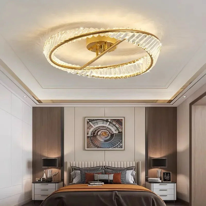 Luxury Crystal Ceiling Lamp Living Room Bedroom Lamp