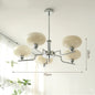 Mid century Bauhaus Chandeliers French Cream Style Pendant Lights