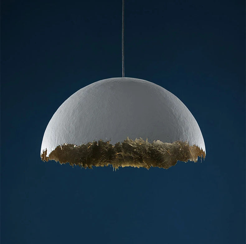 PostKrisi Pendant light Nordic eggshell Round Gold Foil Pendant lamp