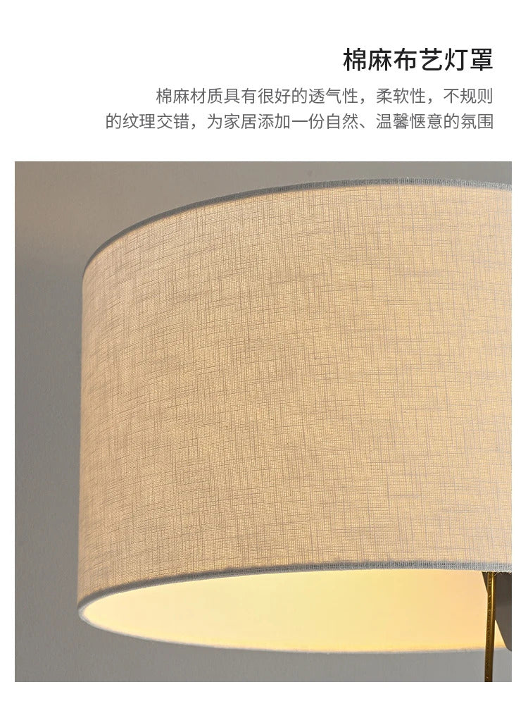 Japanese Liftable Wooden Lamp Wabi Sabi Fabric Floor Lamp