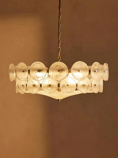 Lorenzo Chandelier Vintage French Living Room Hanging Lamp Orange Chandelier