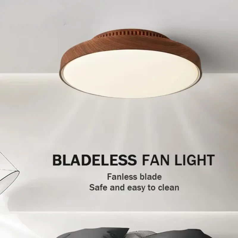 New Invisible Bladeless Ceiling Fan With Light Home Living Room Lighting