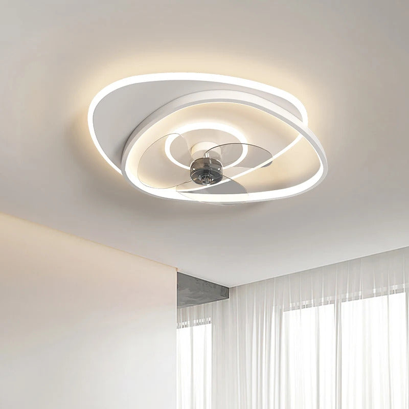 Electric Fan Light Modern LED Ceiling Lamp Living Room Light