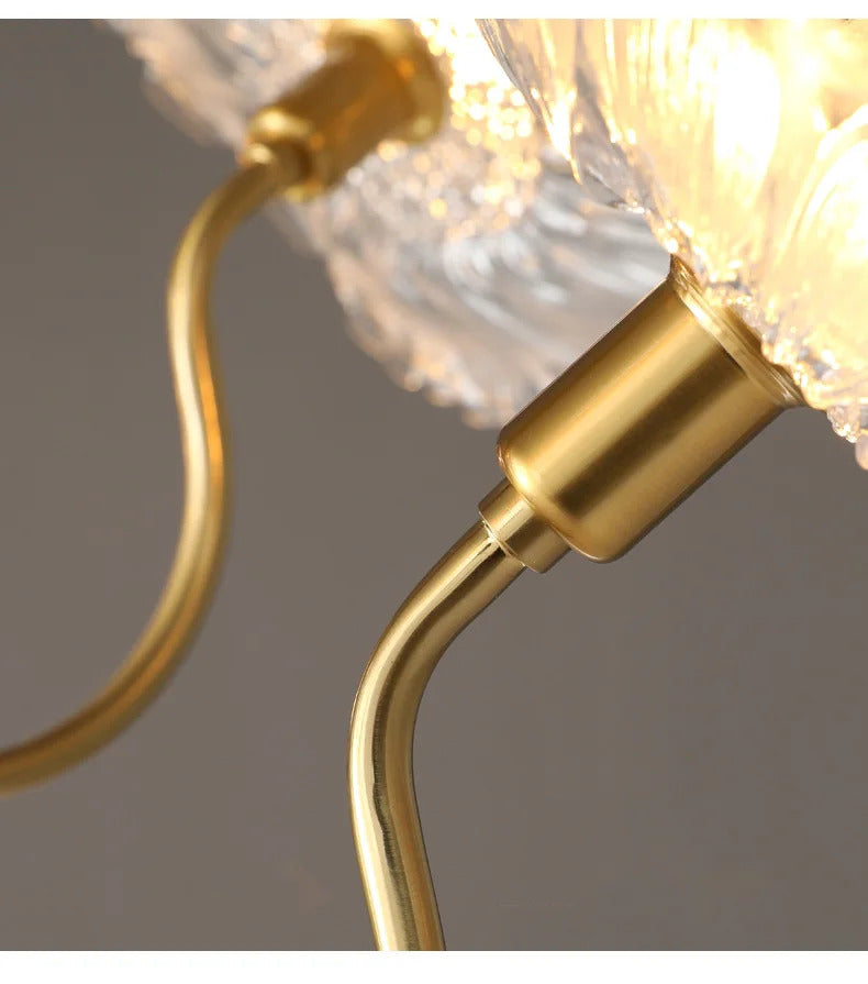 Lotus Flower Chandelier Modern Glass Flowers Led Chandelier