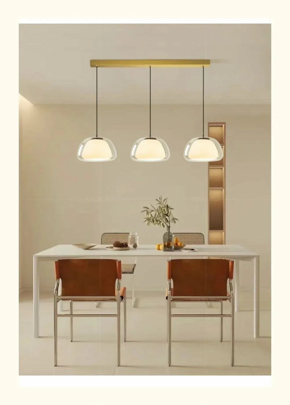 Nordic Glass Jellies Design Hanging Lamp Indoor Dining Living Room Pendant Light