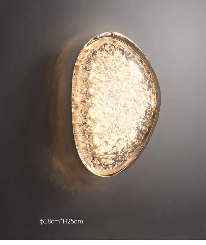 Platinum Art Wall Lamp Modern Creative Design Pebble Corridor wall lighting LED