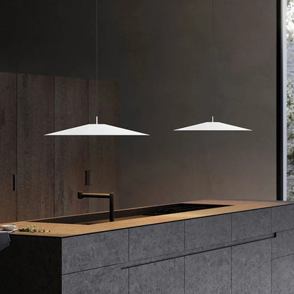 Minimalist black Flying Saucer Pendant lamp led round dining lamp