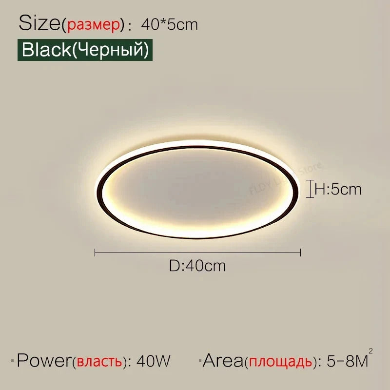 Ultrathin LED Ceiling Lamp Living Room Bedroom Home Decor Lighting Fixture