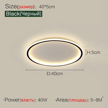 Ultrathin LED Ceiling Lamp Living Room Bedroom Home Decor Lighting Fixture