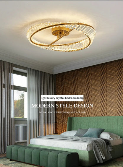 Luxury Crystal Ceiling Lamp Living Room Bedroom Lamp