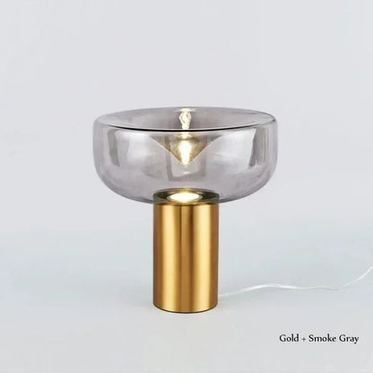 Modern Simple Bedside Table Lamp Nordic Light Luxury Radar Design Model Living Room Bedroom Bedside Light Glass Decorative LED