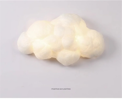 Novelty Cloud Wall Sconce Light Kids Children Bedroom Bedside Cartoon Cotton wall lamp
