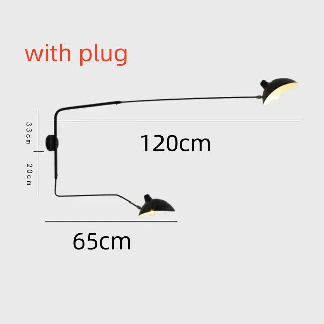 Mouille Ceiling Lamp Nordic Spider Pendant Light Multi 3/6heads for Living Room Bedroom Black Luminaire Home Decor