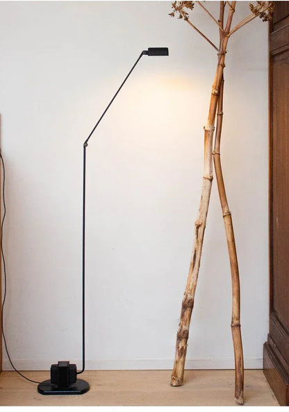 Modern Minimalist Floor Lamp Creative Bedroom Room Office Light Minimalist Study Eye Protection Reading Black Standing Light