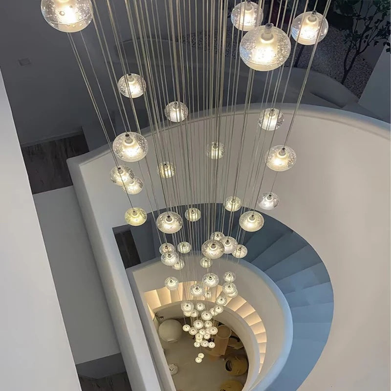 Crystal Bubbles Balls Pendant Lamp