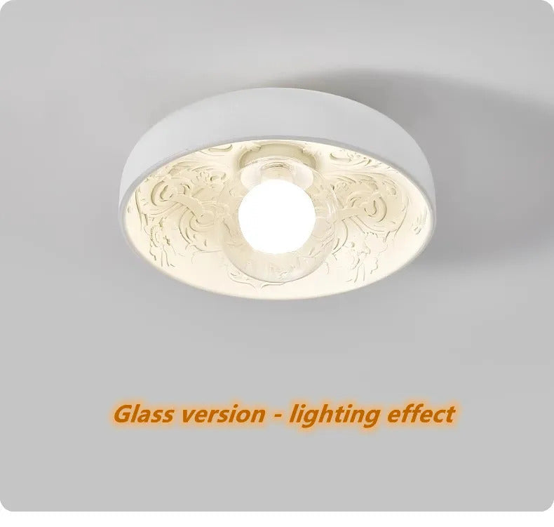 French Resin Ceiling Light Balcony Bedroom Corridor Lighting Fixture
