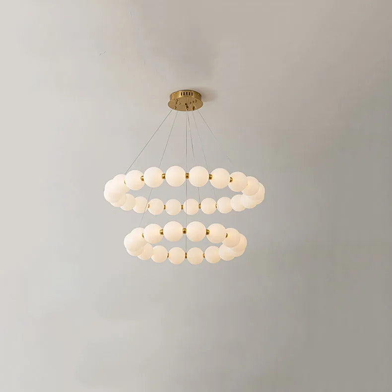 Nordic Ring LED Chandelier Dimmable Acrylic for Living Room Center Table Bedroom Hall Pendant Lamps Home Decor Lusters Fixture