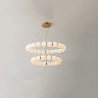 Nordic Ring LED Chandelier Dimmable Acrylic for Living Room Center Table Bedroom Hall Pendant Lamps Home Decor Lusters Fixture