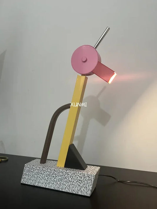 Milan Art Abstract Duck Table Lamp LED G4 Bulb Rainbow Metal Bedside Lamps Bedroom Art Children‘s Room Decorative Light Fixture