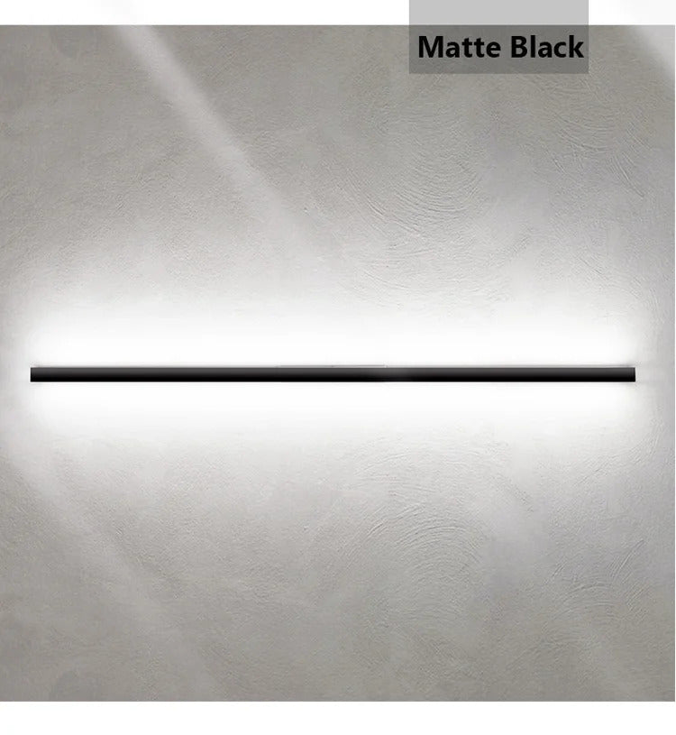 Modern Black Long Strip Wall Lamp Outdoor waterproof Corridor staircase wall light