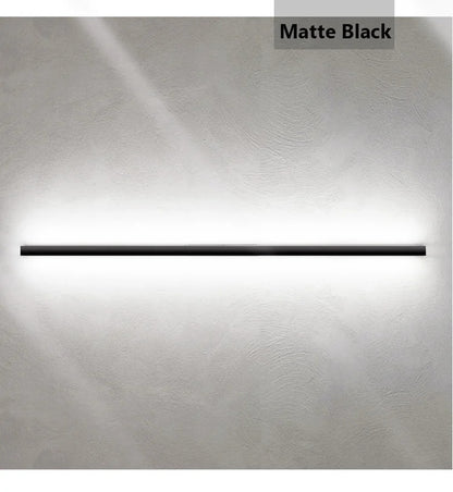 Modern Black Long Strip Wall Lamp Outdoor waterproof Corridor staircase wall light