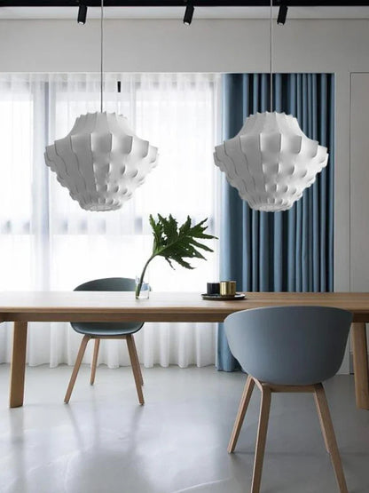 Nordic Silk Led Pendant Lights for Living Dining Room Food Tables Study Bedroom Chandelier Home Decor Hanging Light Fixture